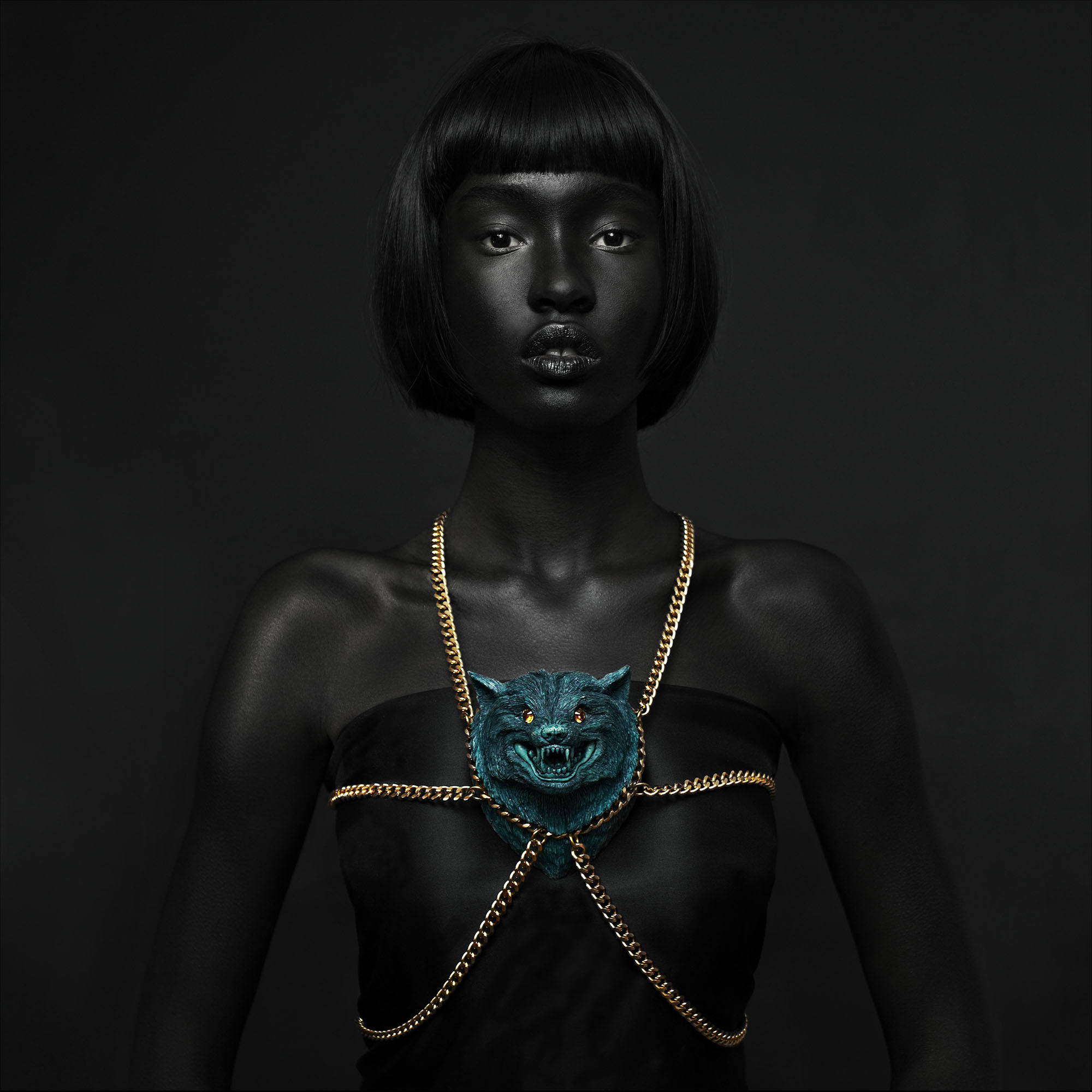 Devanie Gobir, wearing Wolf Harness, Origin range