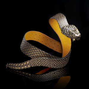 snake belt jewellery fashion luxury bronze rattle snake