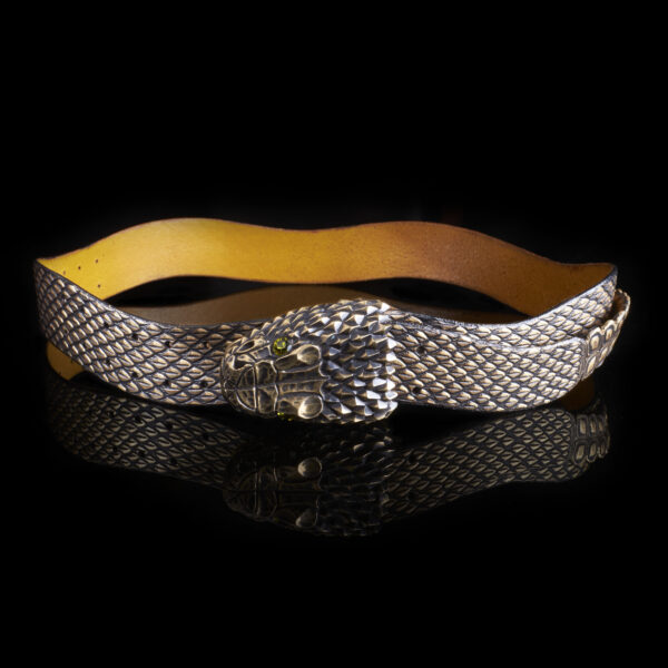 snake belt fashion luxury bronze rattle snake strange loop jewellery