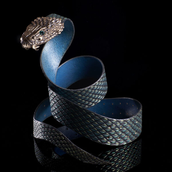 snake belt jewellery fashion luxury viper emerald green
