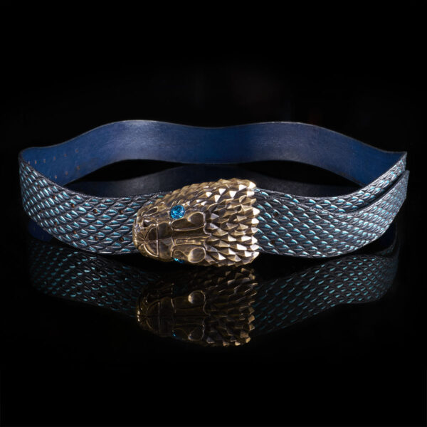 snake belt fashion luxury turquoise viper snake strange loop jewellery